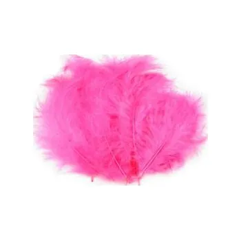Peříčka 20 ks růžová