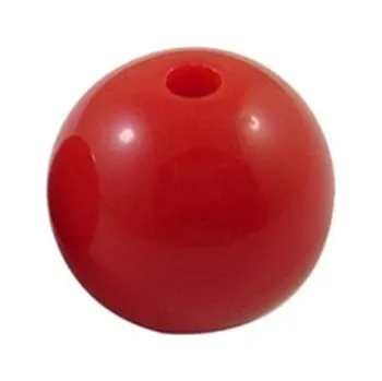 Korálek Korálek plastový 15mm červený