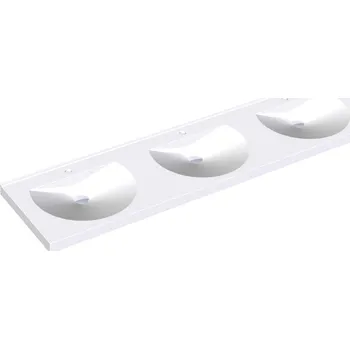 Umyvadlo RONDA ANMW231 - umyvadlo se třemi místy k mytí 210x53 cm, otvor pro baterii 2000090009