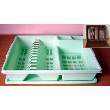 Odkapávač na nádobí Odkapávač na nádobí CLASIC 42x35cm bílý/hnědý