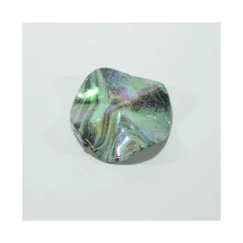 Dětské navlékací korálky Korálek "disco" kruh zelený