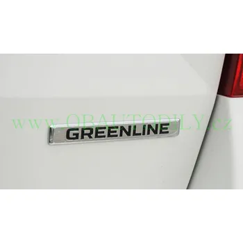 Znak automobilu Škoda Fabia, Roomster, Octavia-Zadní nápis GreenLine
