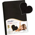 Prostěradlo froté 180x200 cm černá