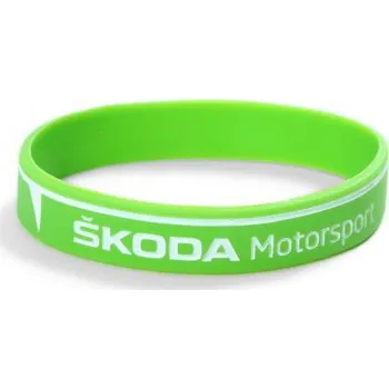 Náramek SILIKONOVÝ NÁRAMEK ŠKODA MOTORSPORT 202 mm