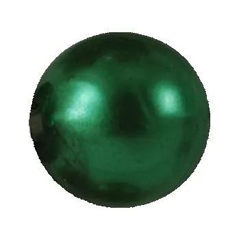 Dětské navlékací korálky Korálek plastový metalický 20mm tmavě zelený