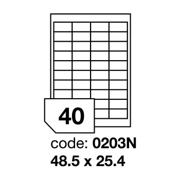 Papír Samolepící etikety Rayfilm Office 48,5x25,4 mm 100 archů R0103.0203N