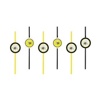 Party dekorace Slámky Včelka