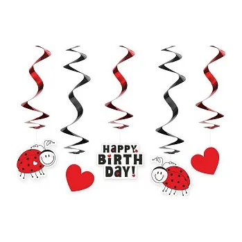 Karnevalový doplněk Fusilli závěsná dekorace Beruška