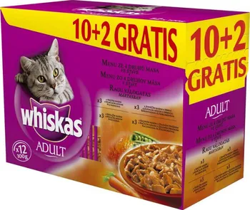Krmivo pro kočku Whiskas Adult Menu ze 4 druhů masa