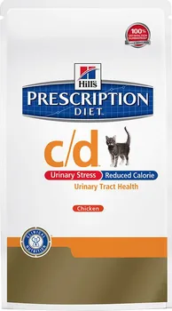 Krmivo pro kočku Hill's Prescription Diet c/d Feline Urinary Stress Reduced Calorie Chicken