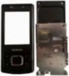 Náhradní kryt pro mobilní telefon NOKIA 6500 Slide přední kryt black / černý