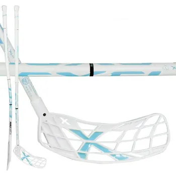 Florbalová hůl Exel Doublecurve 2.9 White 98cm (=109 cm) pravá oválná (pravá ruka dole)