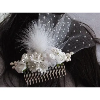 Ozdoba do vlasů Hřebínek do vlasů svatební SV56