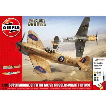 Plastikový model Airfix Supermarine Spitfire Mk.Vb Messerschmitt BF109E 1:48