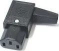 Prodlužovací kabel PremiumCord konektor IEC 320 C13 10A pravoúhlý