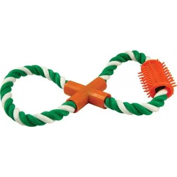 Hračka pro psa Dog Fantasy přetahovadlo osmička bavlna 25 cm