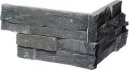 Obklad Kamenný roh Black Slate Rustikal