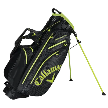 Golfový bag Recenze Callaway Aqua Dry Stand Bag, černo/žlutý