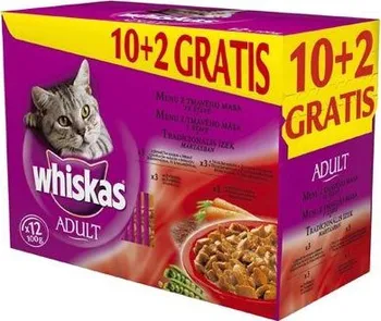 Krmivo pro kočku Whiskas Adult Menu z tmavého masa ve šťávě