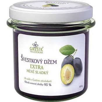 Grešík Džem švestkový extra méně sladký 350 g