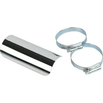 Výfuk pro motocykl Ochrana výfuku universalní, chrom 180 mm