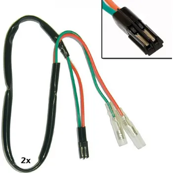 Osvětlení pro motocykl Adaptér-kabely na blinkry Honda od ´04, pár (Pro různé modely Honda od roku výroby 2004-)