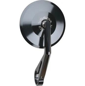 Zrcátko pro motocykl Zrcátko na konec řidítek Highsider "Montana", černé