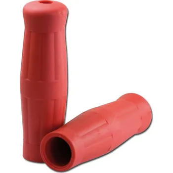 grip Gripy "Bobber" červené 13 cm, rukojeti na motocykl