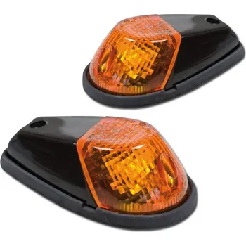 Osvětlení pro motocykl Blinkry "Daytona" na kapoty, žluté sklo, pár