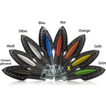 Osvětlení pro motocykl Blinkry "Sliver" LED žluté, pár