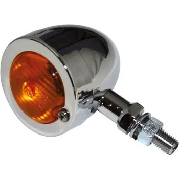 Osvětlení pro motocykl Blinkr na moto "Bullet flat" chrom, kus