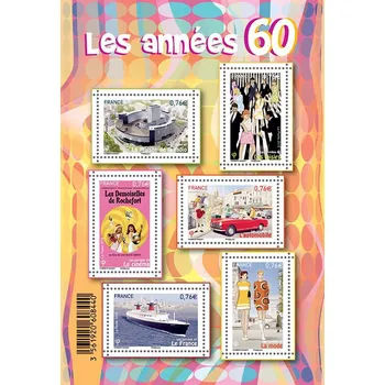 Poštovní známka Post France (2015) MiNr. 6153-6158 ** - Francie - BLOCK 290 - 60. léta