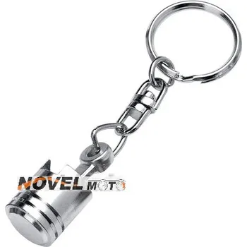 Přívěsek na klíče pro motorkáře "Píst", stříbrný