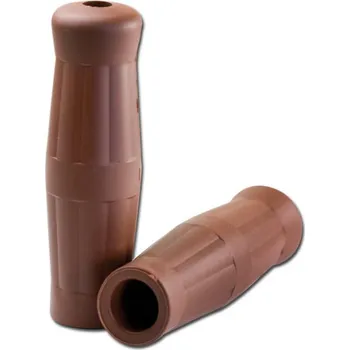 grip Gripy "Bobber" hnědé 13 cm, rukojeti na motocykl