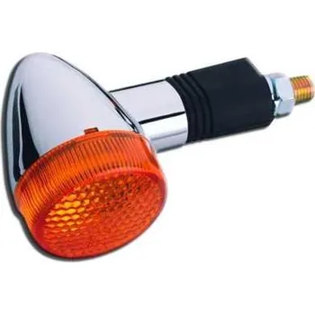 Osvětlení pro motocykl Moto-Blinkr kulatý Chrom universální, 1 kus