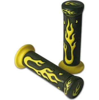 grip Gripy-rukojeti "Flame" žluté, 13 cm gumové