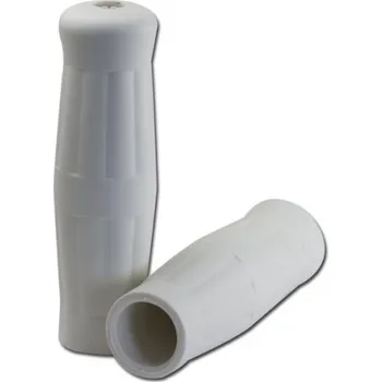 grip Gripy "Bobber" bílé 13 cm PALCOVÉ, rukojeti na motocykl