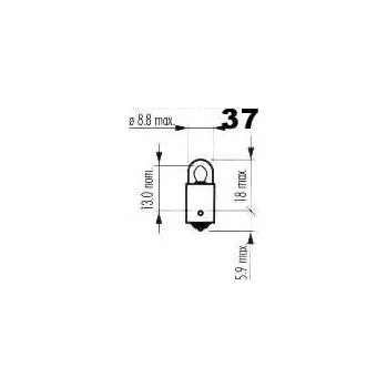Autožárovka žárovka 6V 2W BA9s Bosma