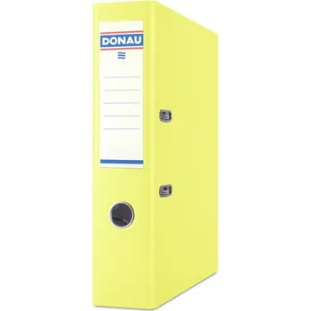 Pořadač pákový A4 DONAU 5cm polypropylen žlutý