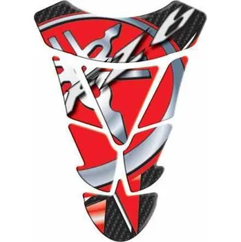 Tankpad Yamaha FZ6 červený, 140x217 mm (Tankpad na nádrž FZ6)