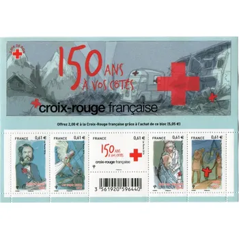 Poštovní známka Post France (2014) MiNr. 6032-6036 ** - Francie - BLOCK 272 - 150 let Červeného kříže