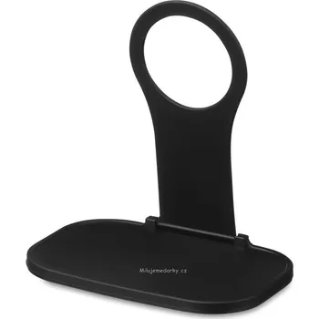 černý skládací stojánek na mobil vhodný k zavěšení, balení 2 ks