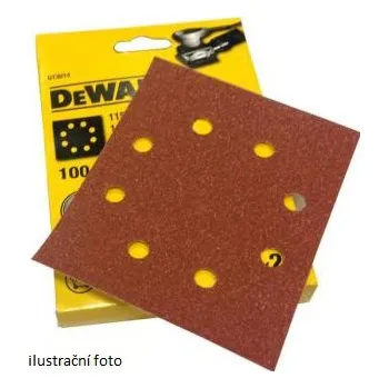 Brusný papír Brusný papír 140 x 115 mm děrovaný, P100 DeWALT - DT3004