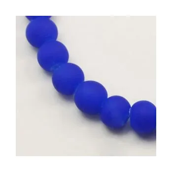 Dětské navlékací korálky Korálky pogumované 8mm 6ks tmavě modré