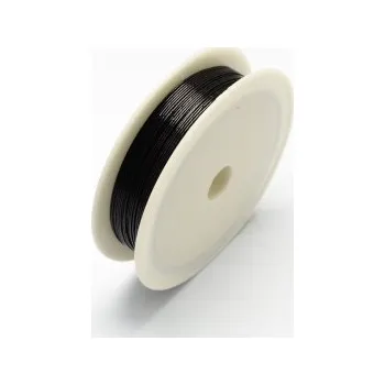 Materiál na výrobu šperku Drátek černý 0,4mm (12m)