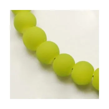 Dětské navlékací korálky Korálky pogumované 12mm 3ks tmavě zelené