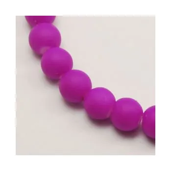 Dětské navlékací korálky Korálky pogumované 12mm 3ks fialové