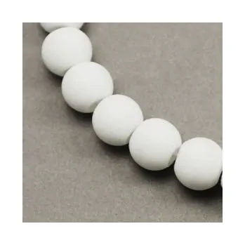 Dětské navlékací korálky Korálky pogumované 12mm 3ks bílé
