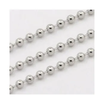 Řetízek Kuličkový řetízek chirurgická ocel 60cm se zapínáním (RCH9)