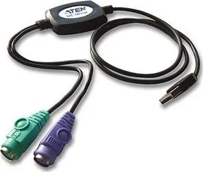 Datový kabel ATEN USB konvertor na 2xPS/2, kl.+myš, kabelový